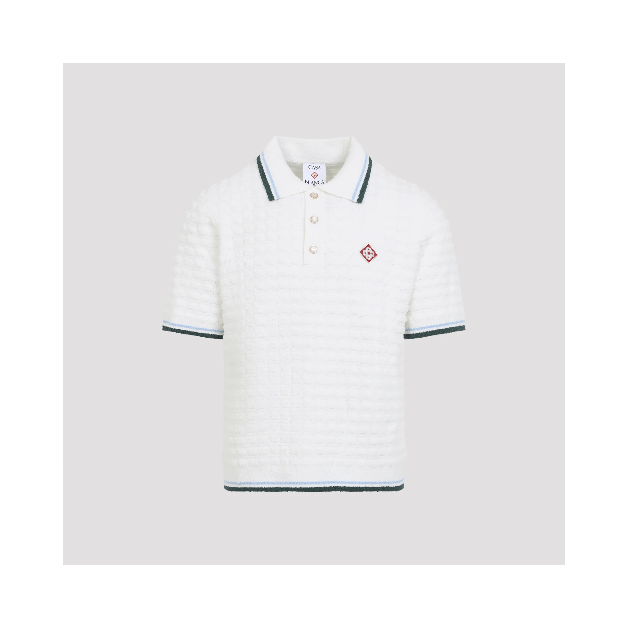 Casablanca Boucle short-sleeve Knitted Polo