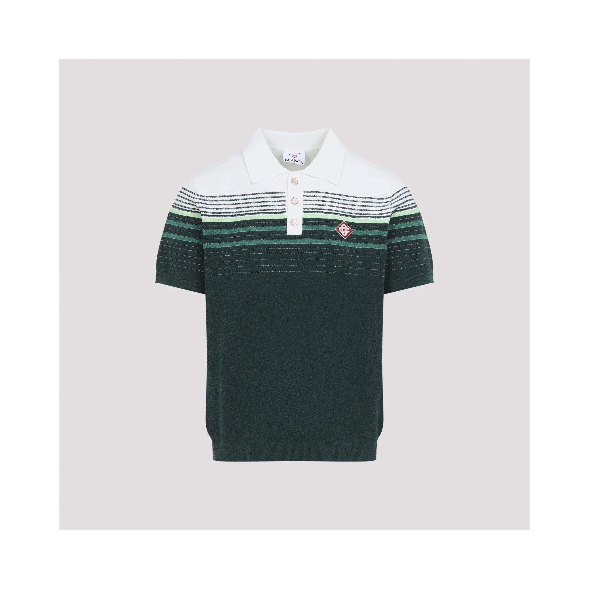 Casablanca Boucle Stripe knitted Polo