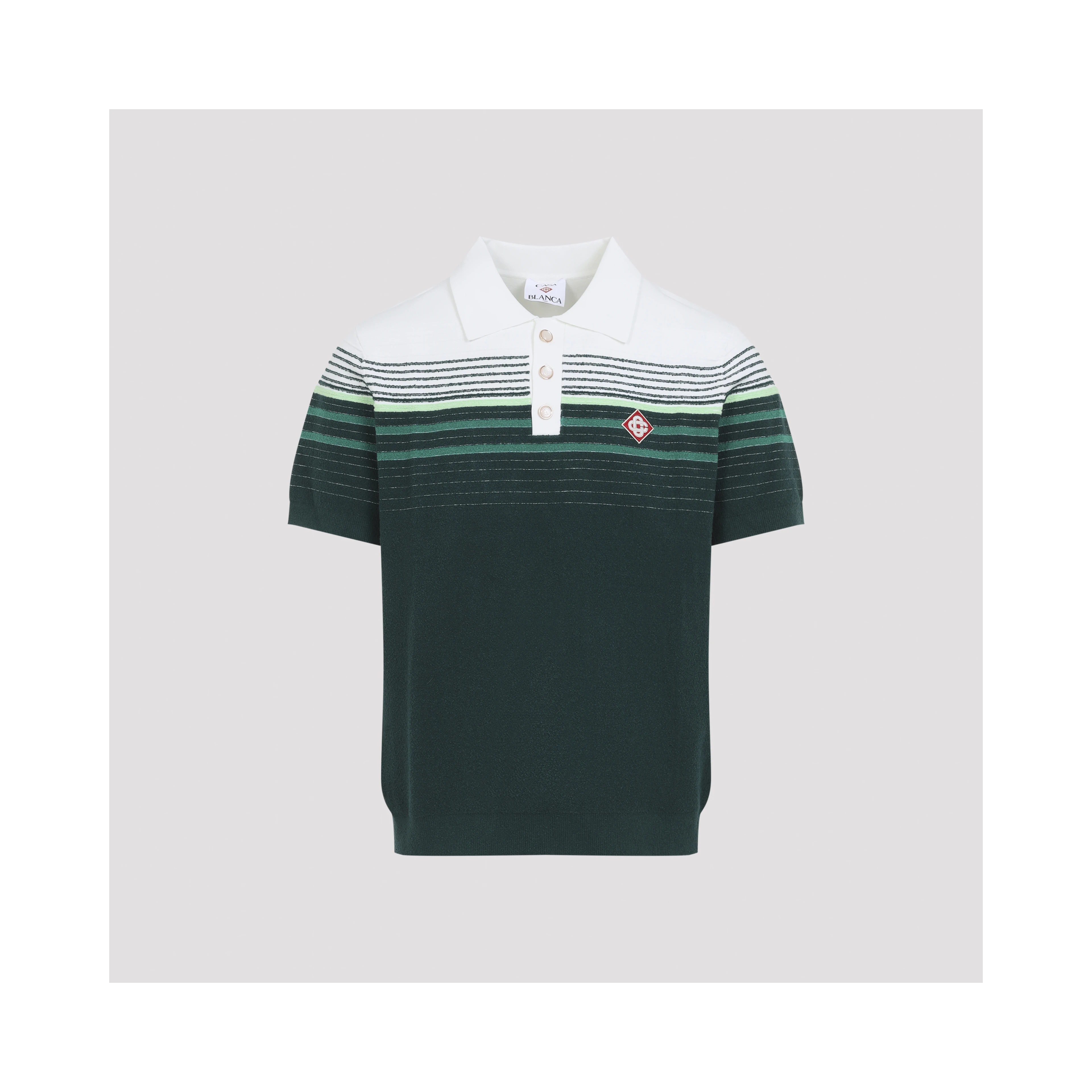 Casablanca Boucle Stripe knitted Polo
