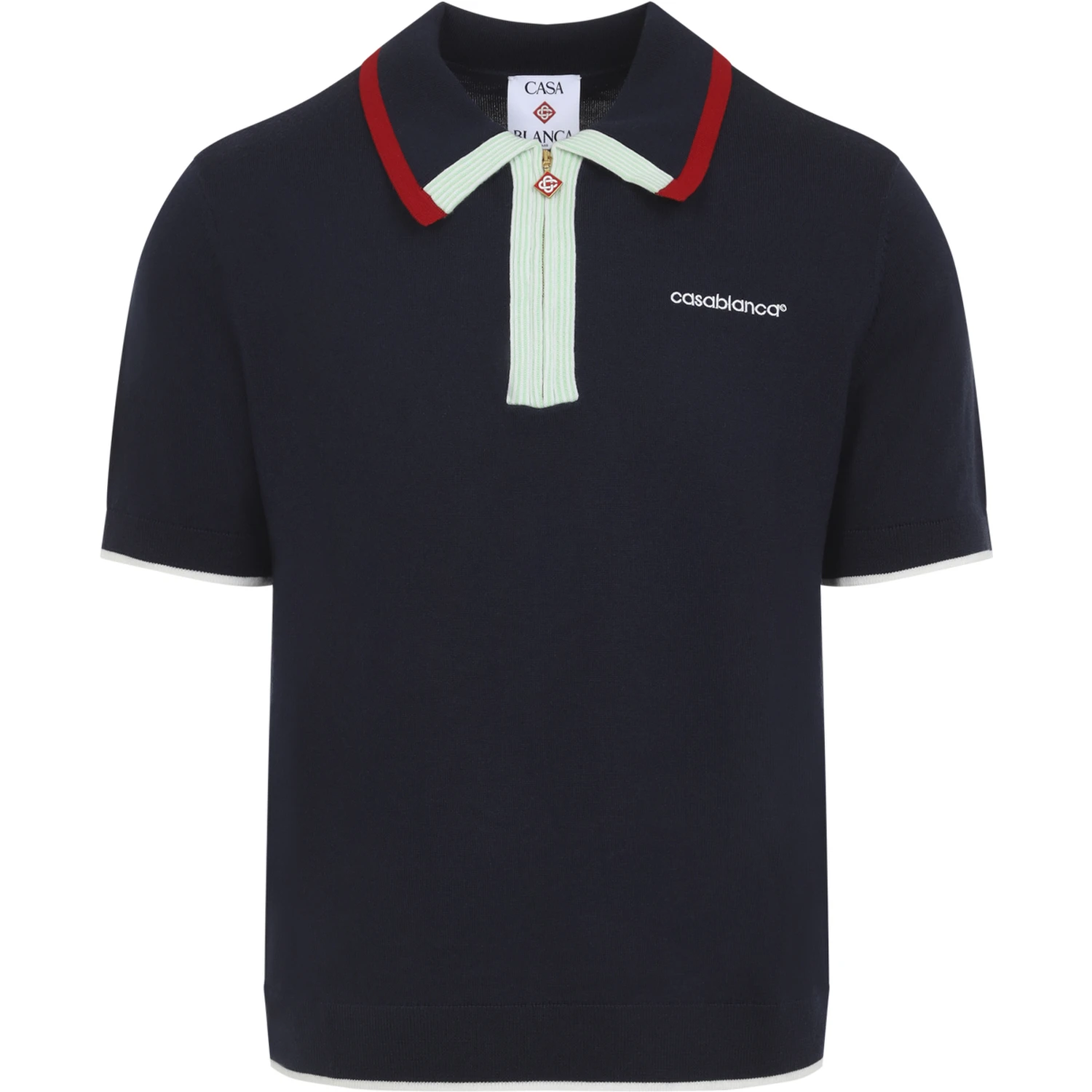 Casablanca Knitted Track Polo