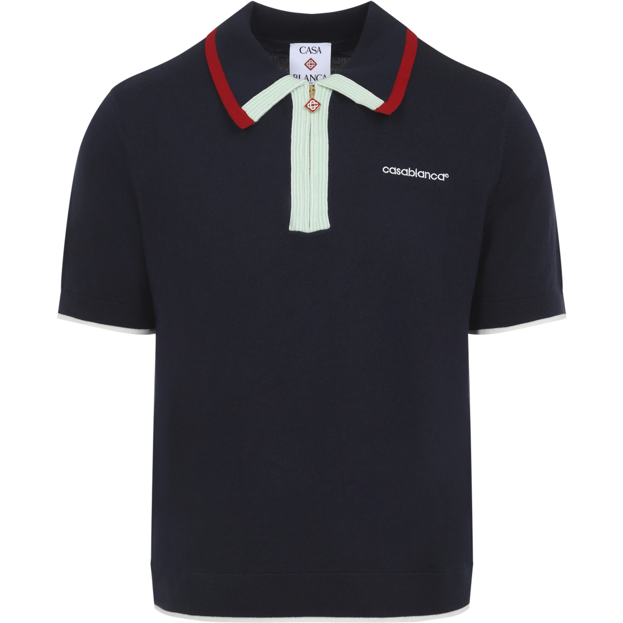 Casablanca Knitted Track Polo