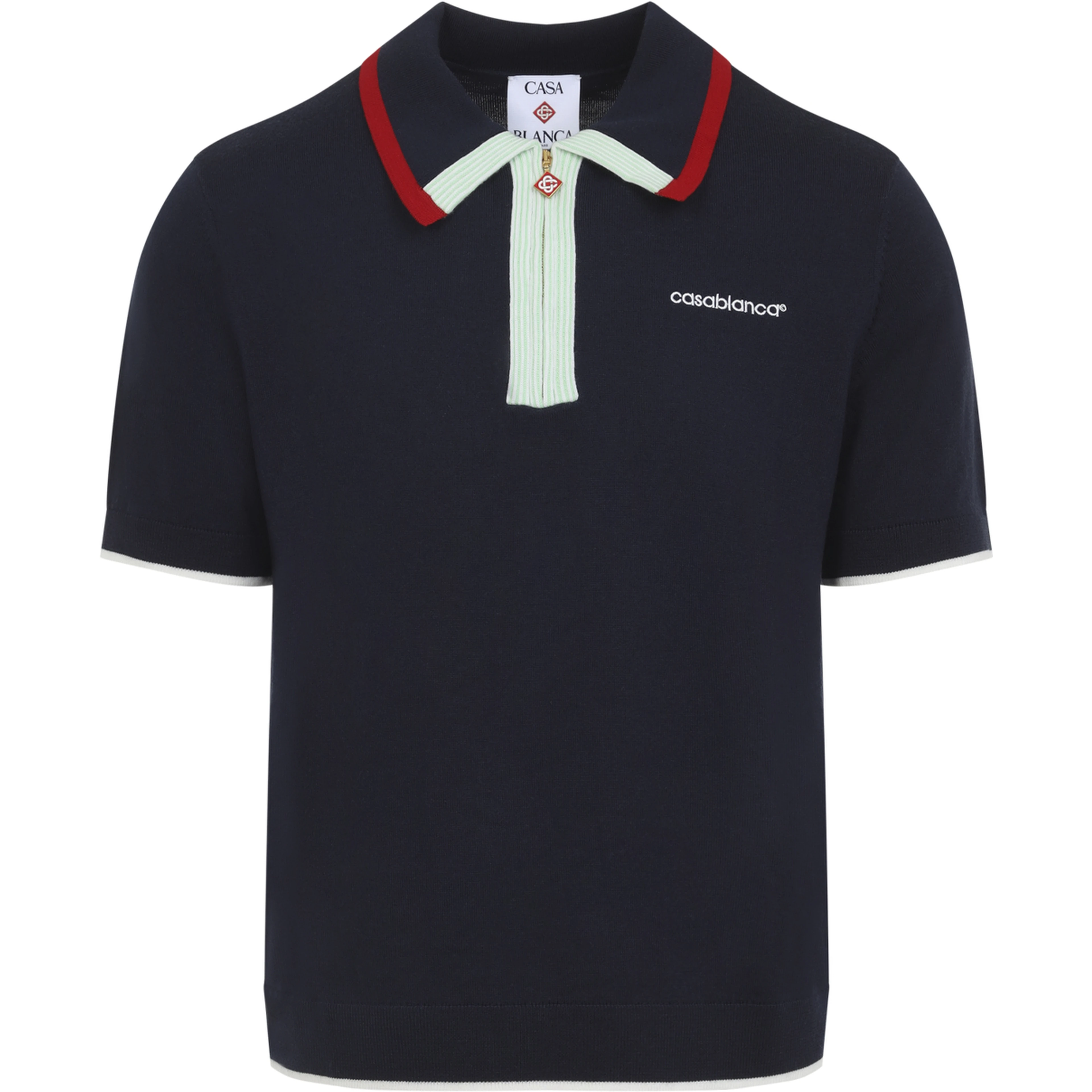 Casablanca Knitted Track Polo