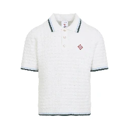 Casablanca Boucle short-sleeve Knitted Polo