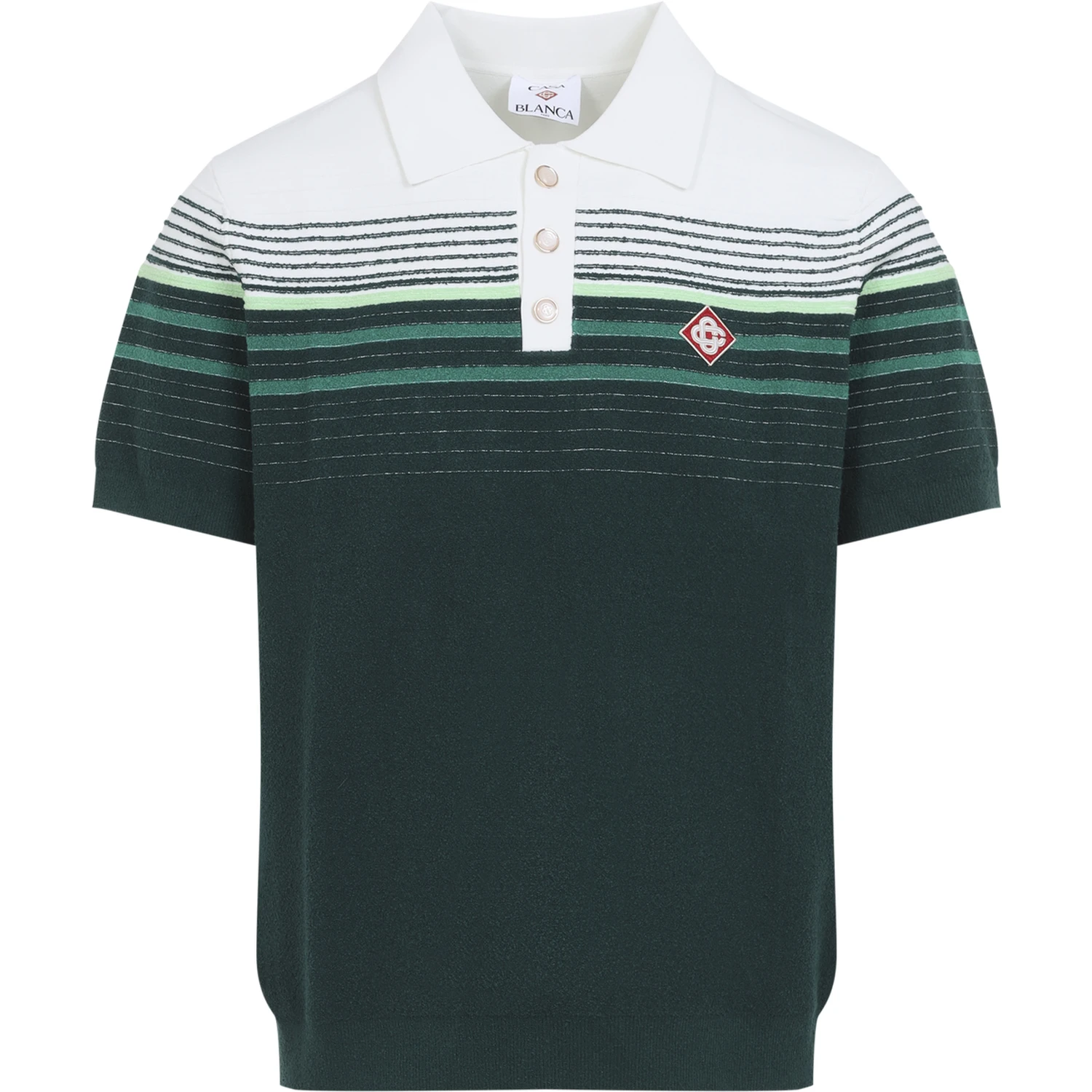 Casablanca Boucle Stripe knitted Polo