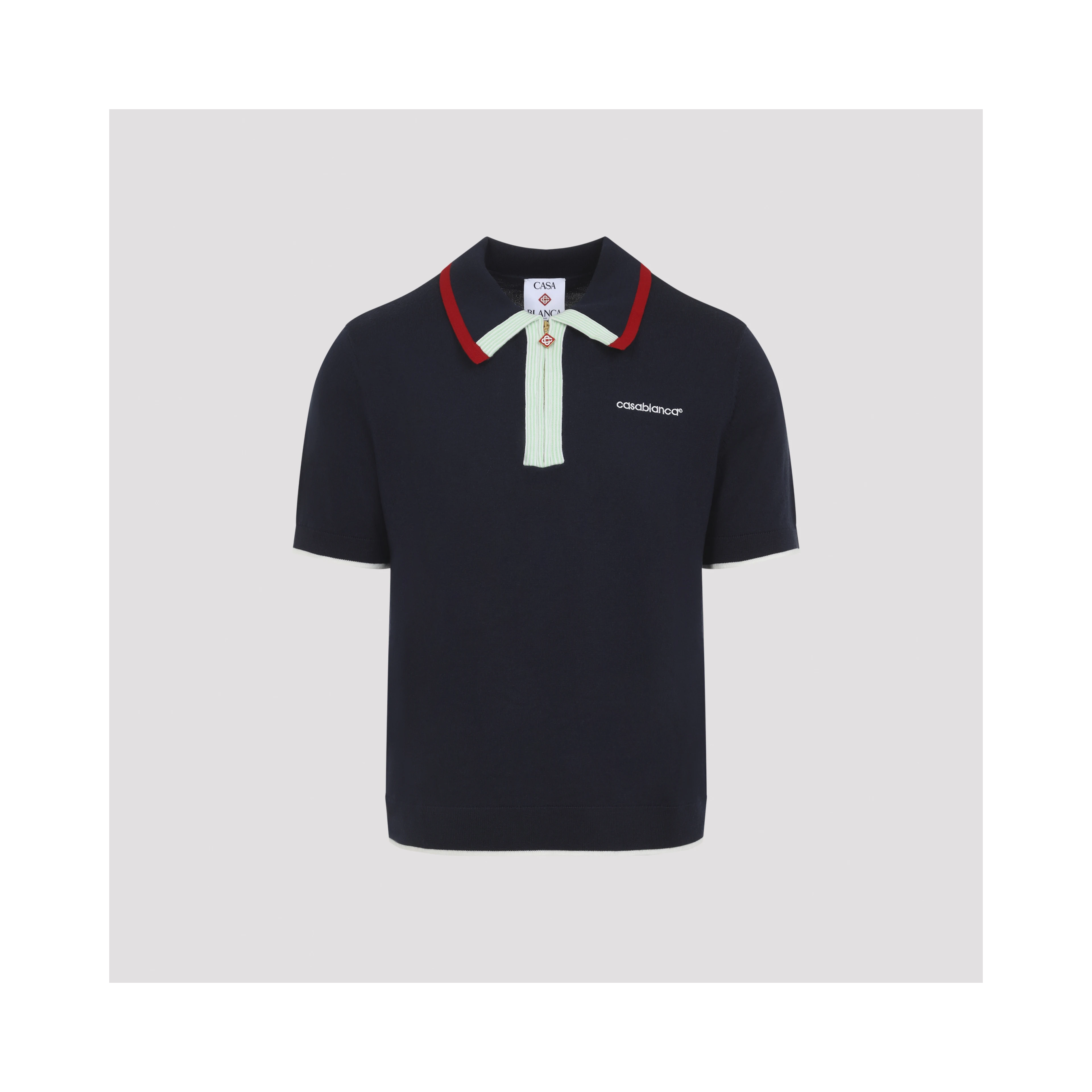 Casablanca Knitted Track Polo