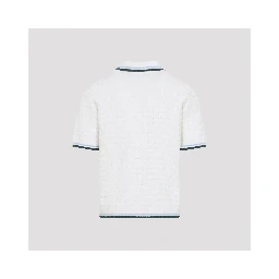 Casablanca Boucle short-sleeve Knitted Polo