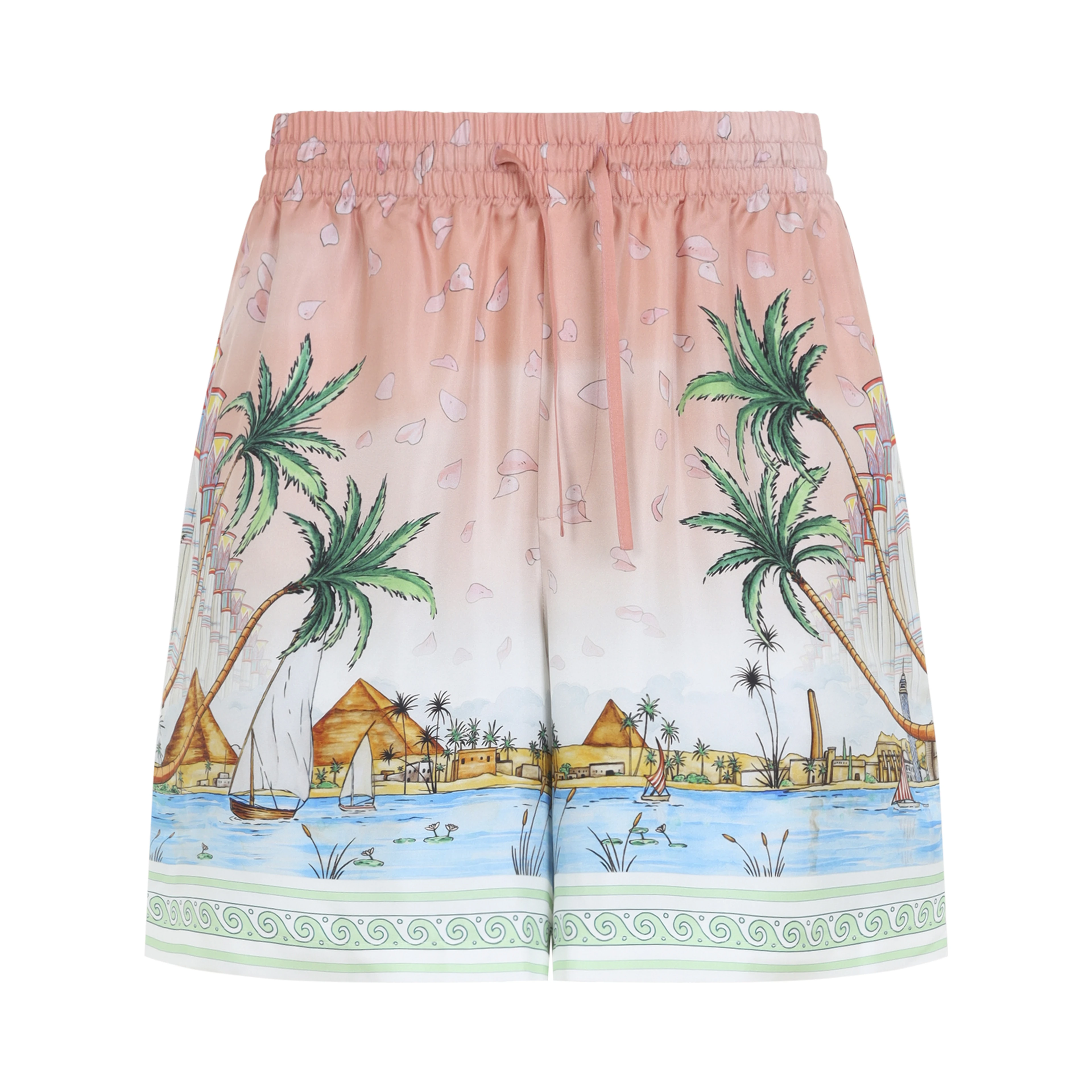Casablanca Ethereal Silk Shorts