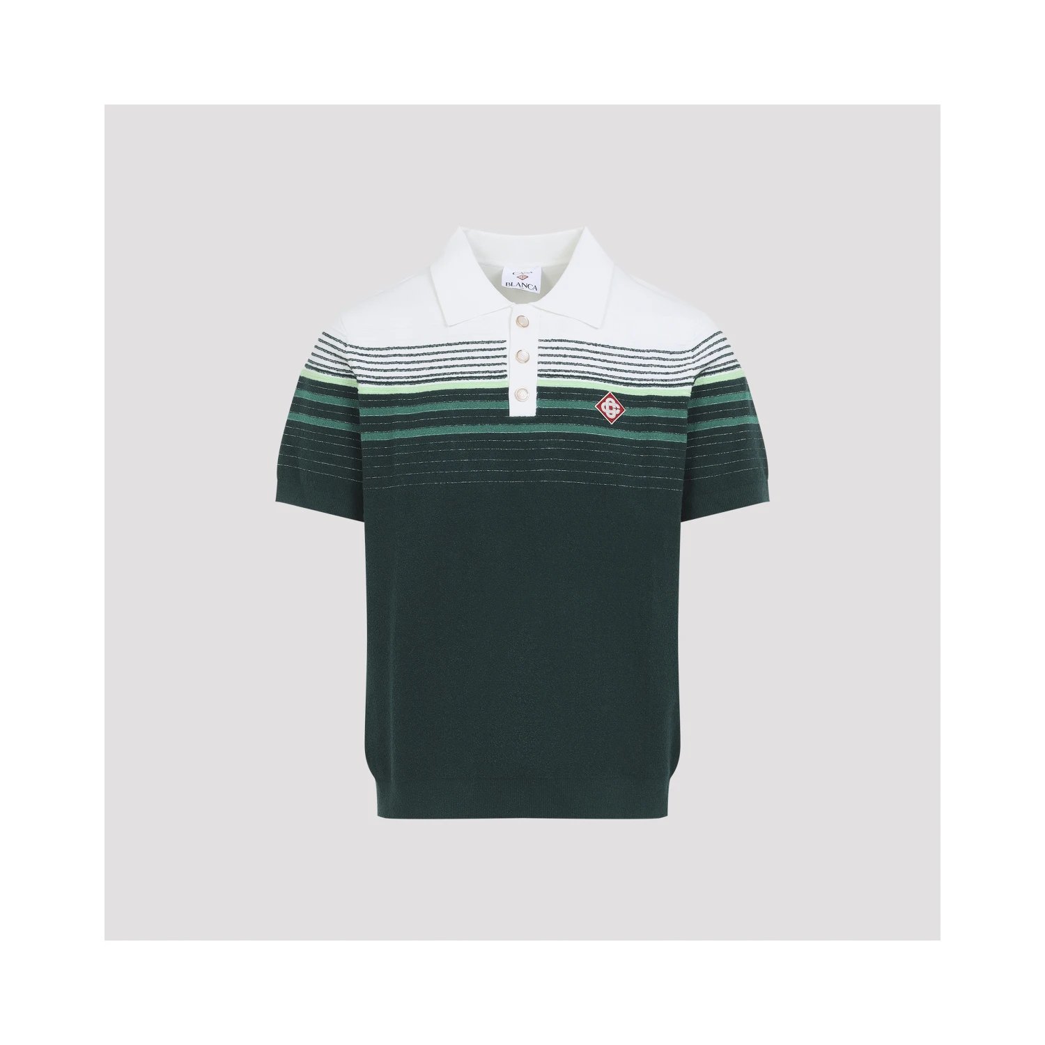 Casablanca Boucle Stripe knitted Polo