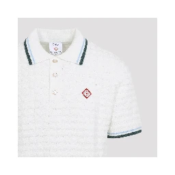Casablanca Boucle short-sleeve Knitted Polo
