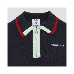 Casablanca Knitted Track Polo