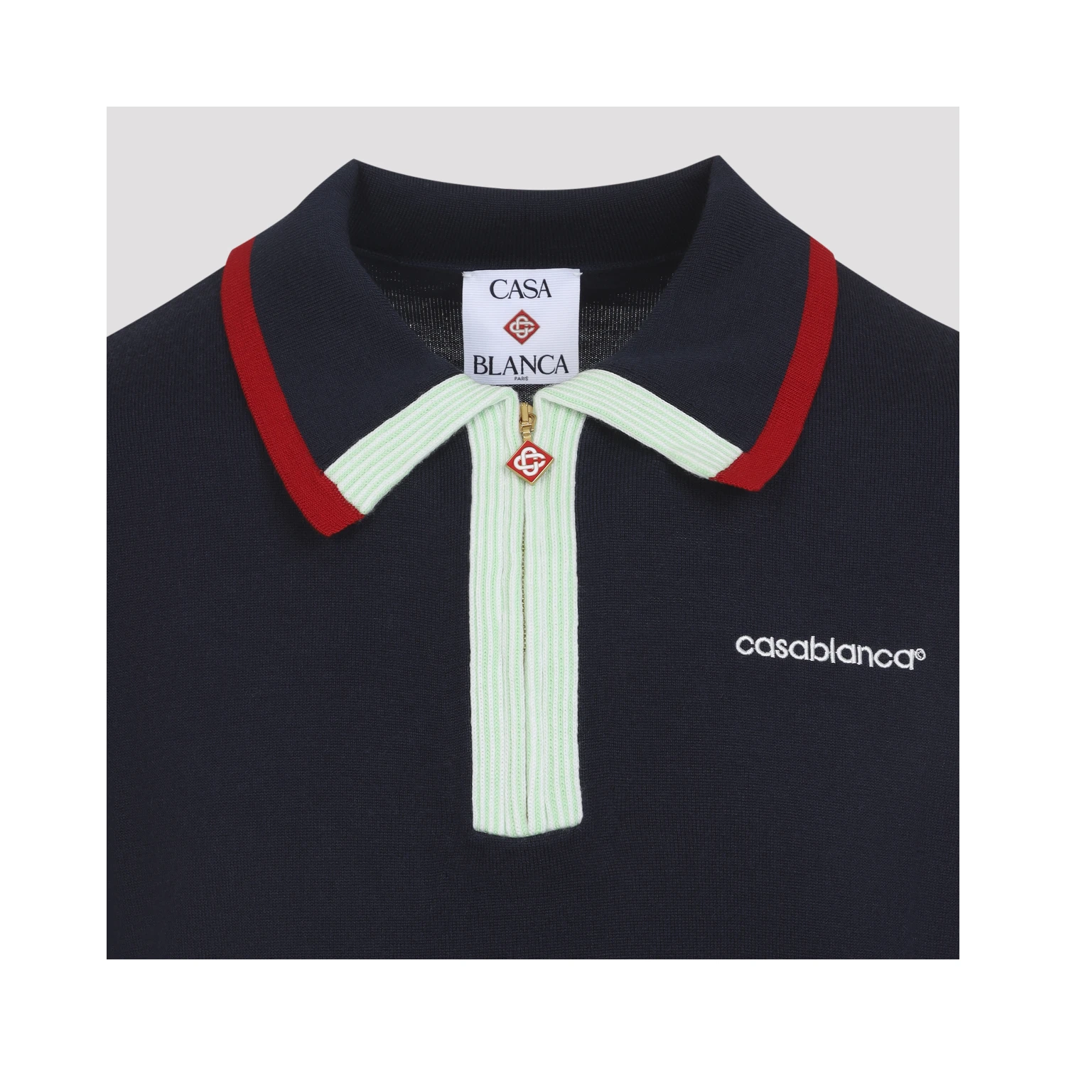 Casablanca Knitted Track Polo