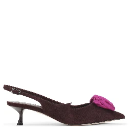 Roger Vivier Suede Slingback