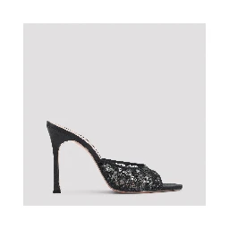 Amina Muaddi Alexa Lace Slipper