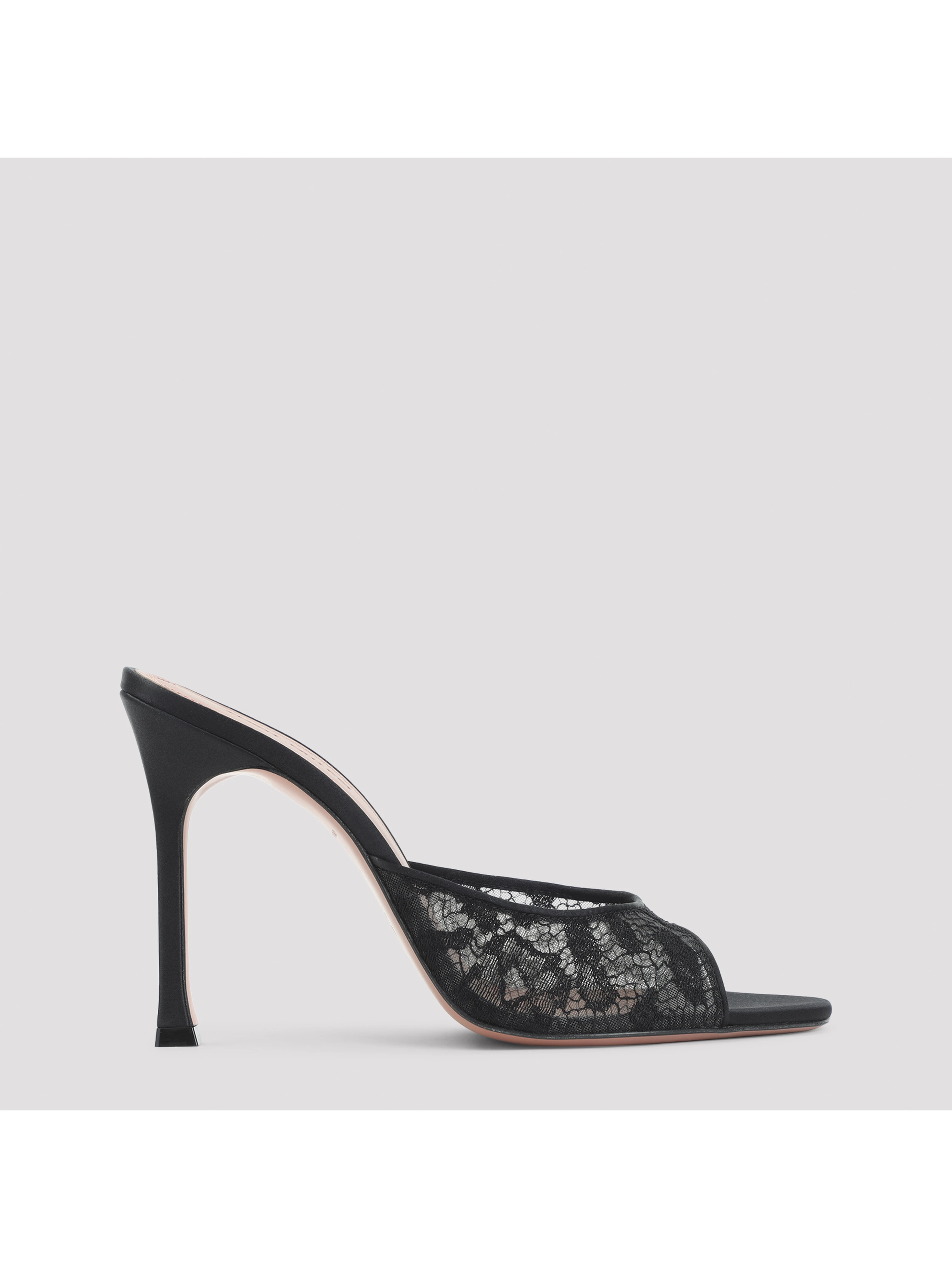 Amina Muaddi Alexa Lace Slipper