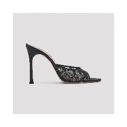 Amina Muaddi Alexa Lace Slipper