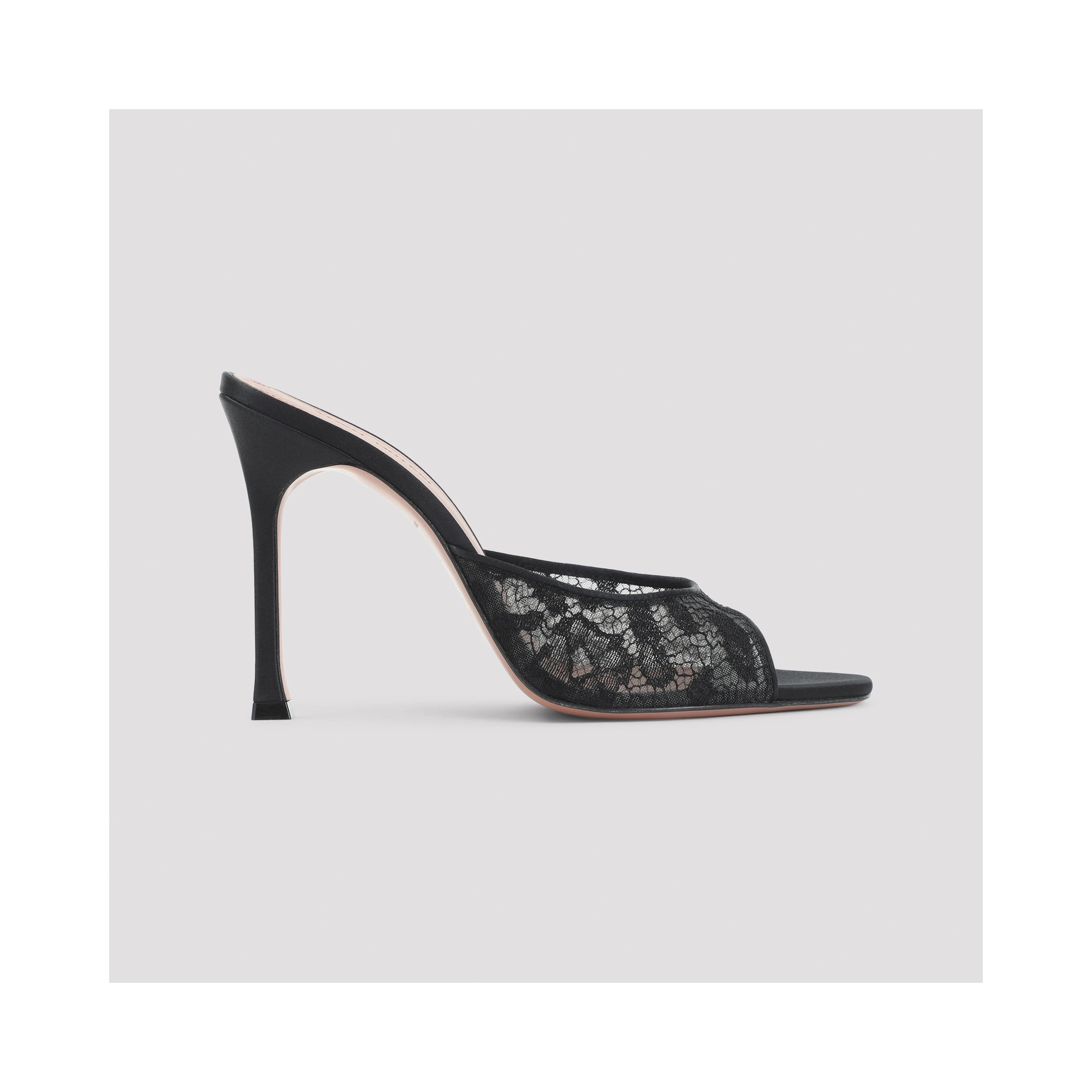 Amina Muaddi Alexa Lace Slipper