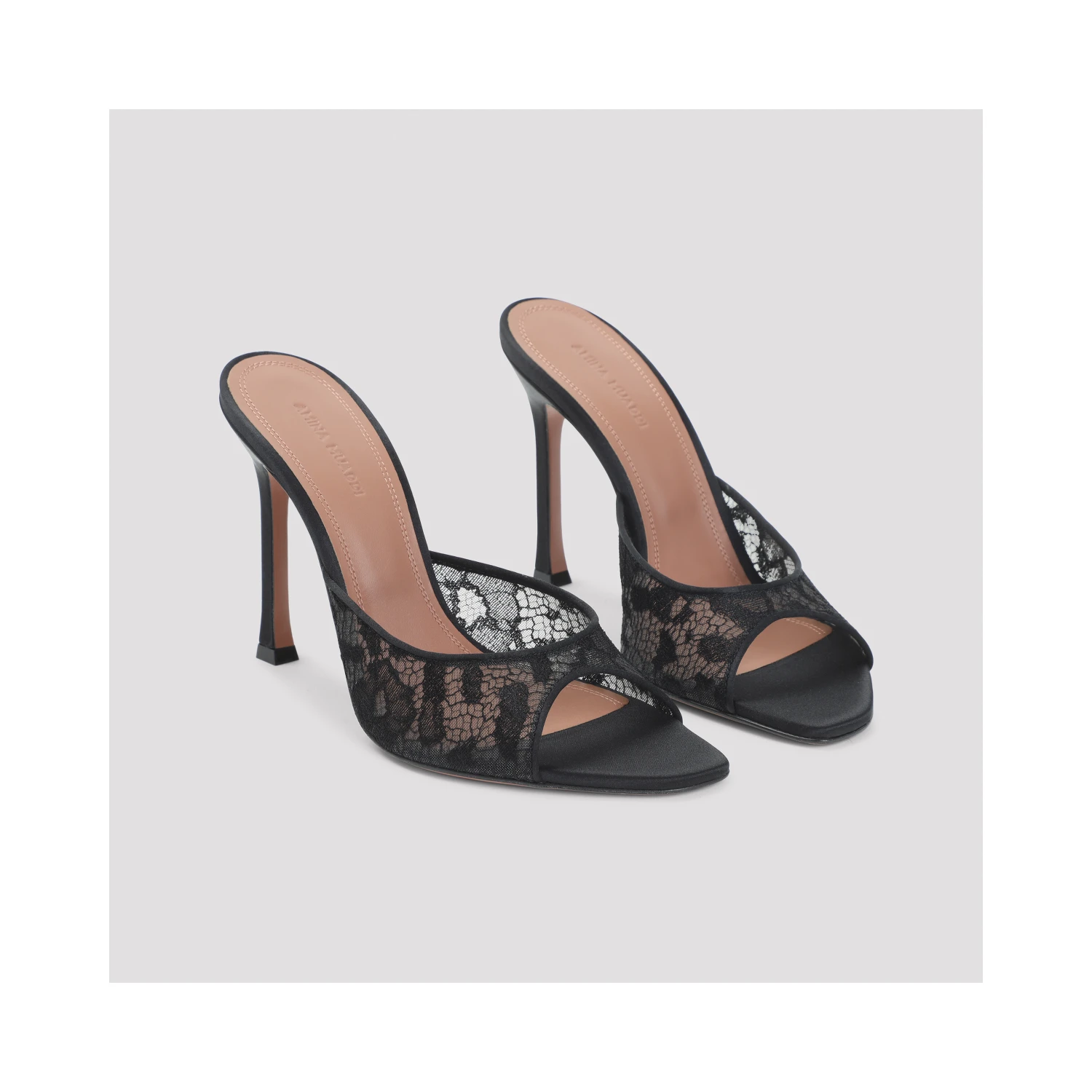 Amina Muaddi Alexa Lace Slipper