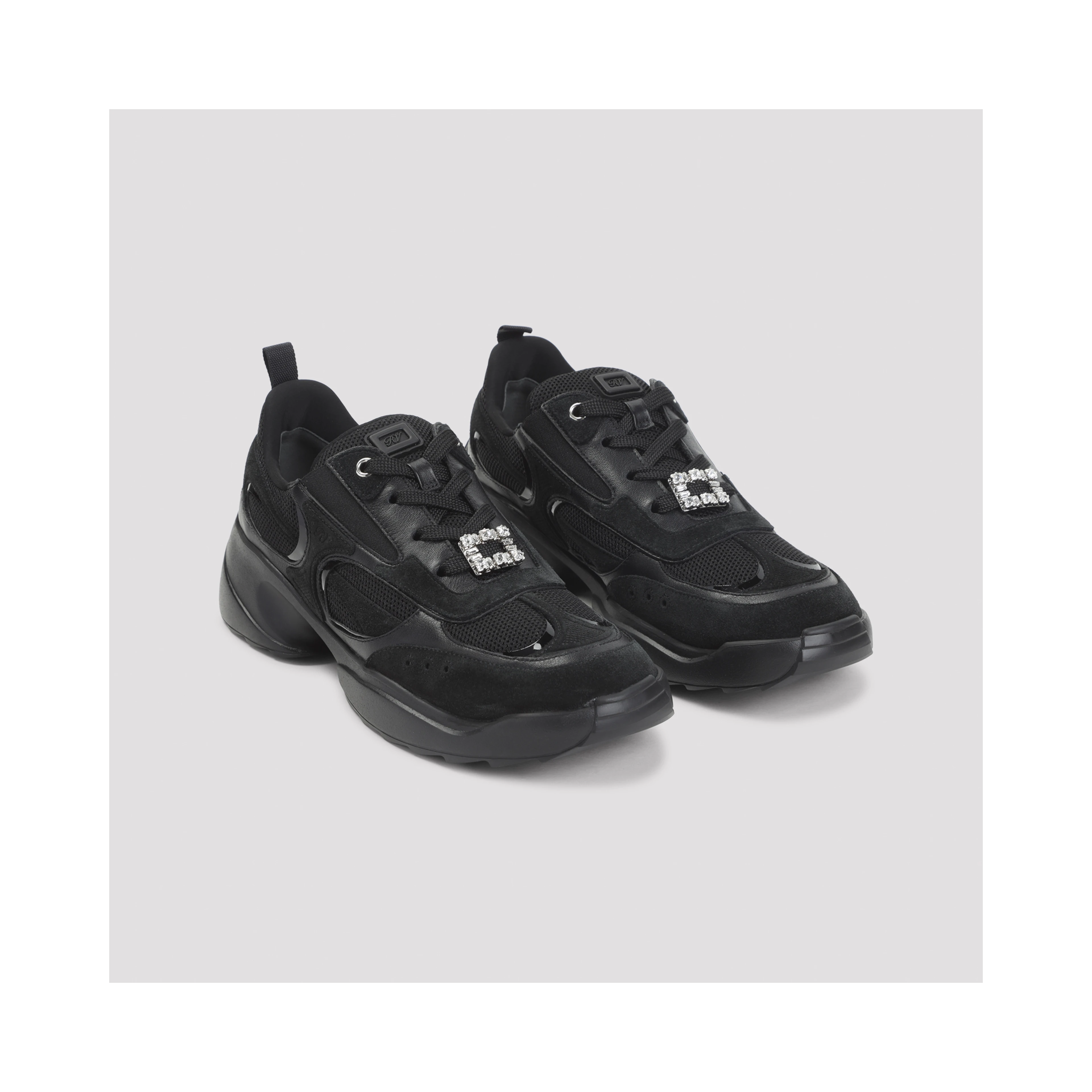 Roger Vivier Run Mini Strass Lace-Up