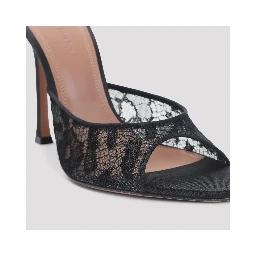 Amina Muaddi Alexa Lace Slipper