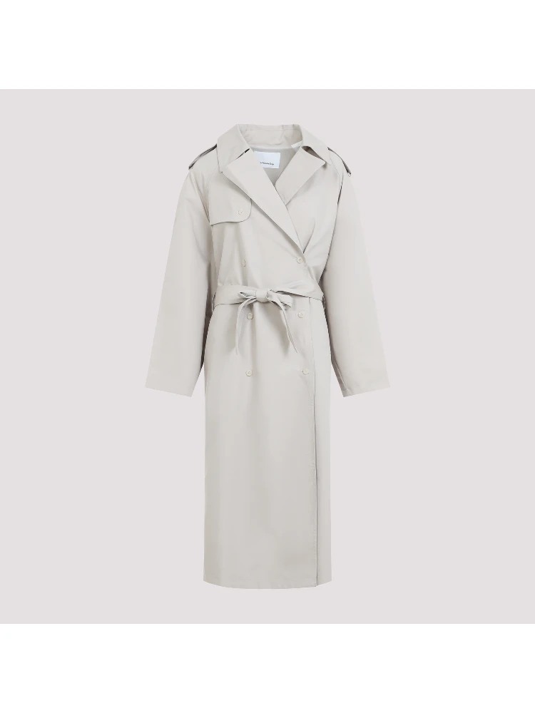 The Frankie Shop Riva Cotton Trench Coat