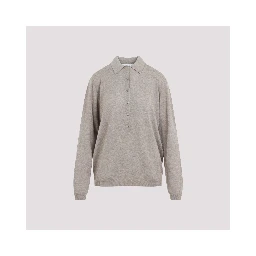 The Frankie Shop Tala Knit V-Neck Polo