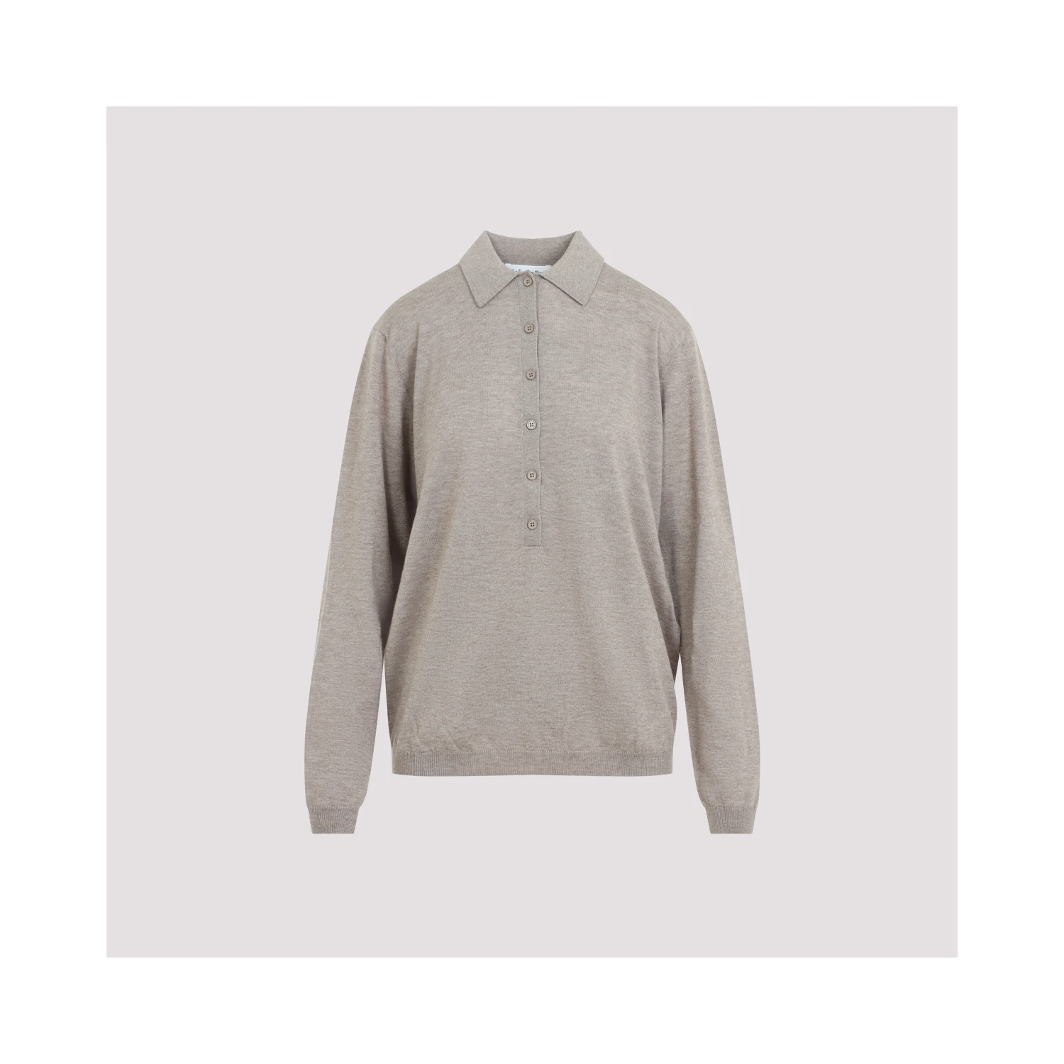 The Frankie Shop Tala Knit V-Neck Polo