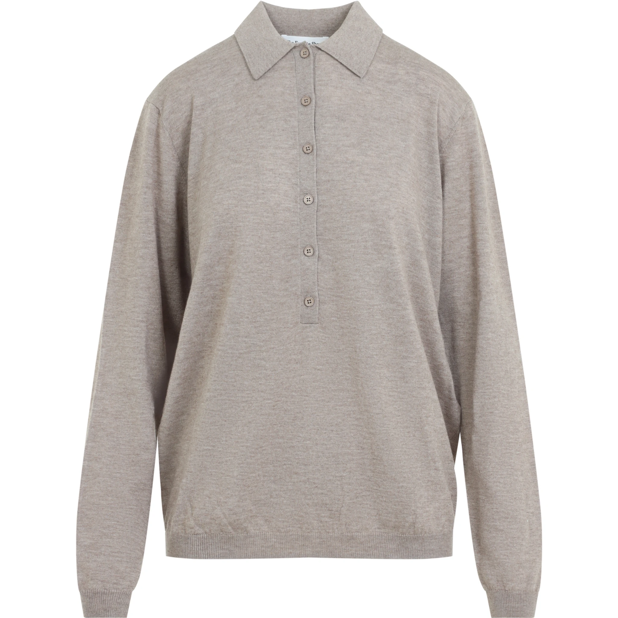 The Frankie Shop Tala Knit V-Neck Polo