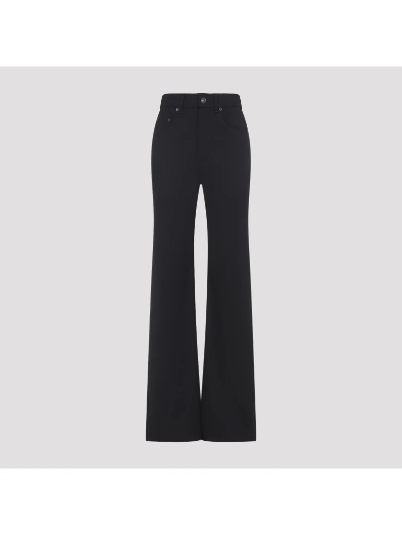 Balenciaga Straight Wool Pants