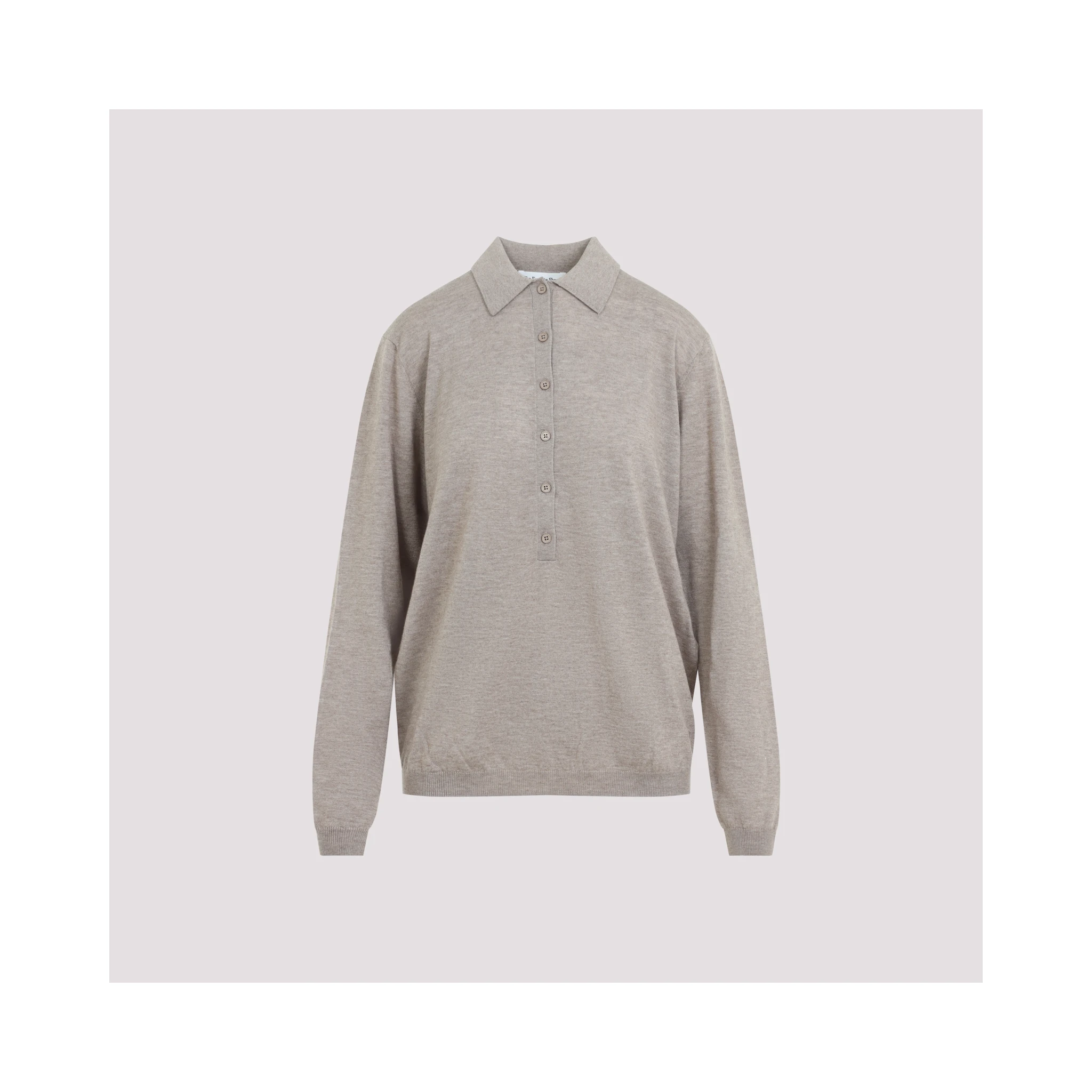 The Frankie Shop Tala Knit V-Neck Polo