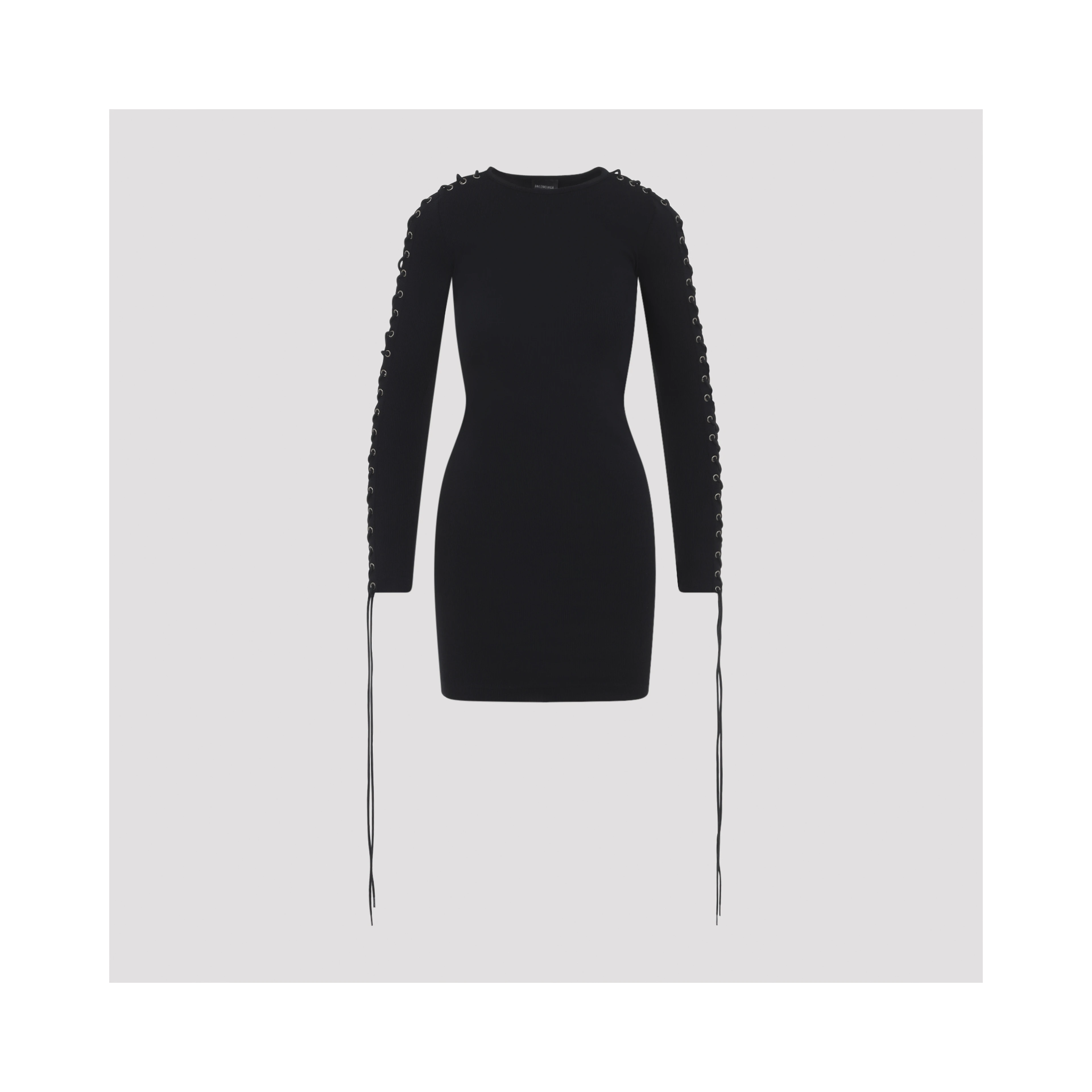 Balenciaga Lace-Up Mini Dress