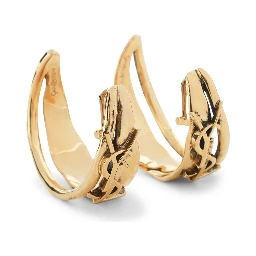 Saint Laurent Creole Charm Cassandre Earrings