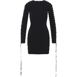 Balenciaga Lace-Up Mini Dress