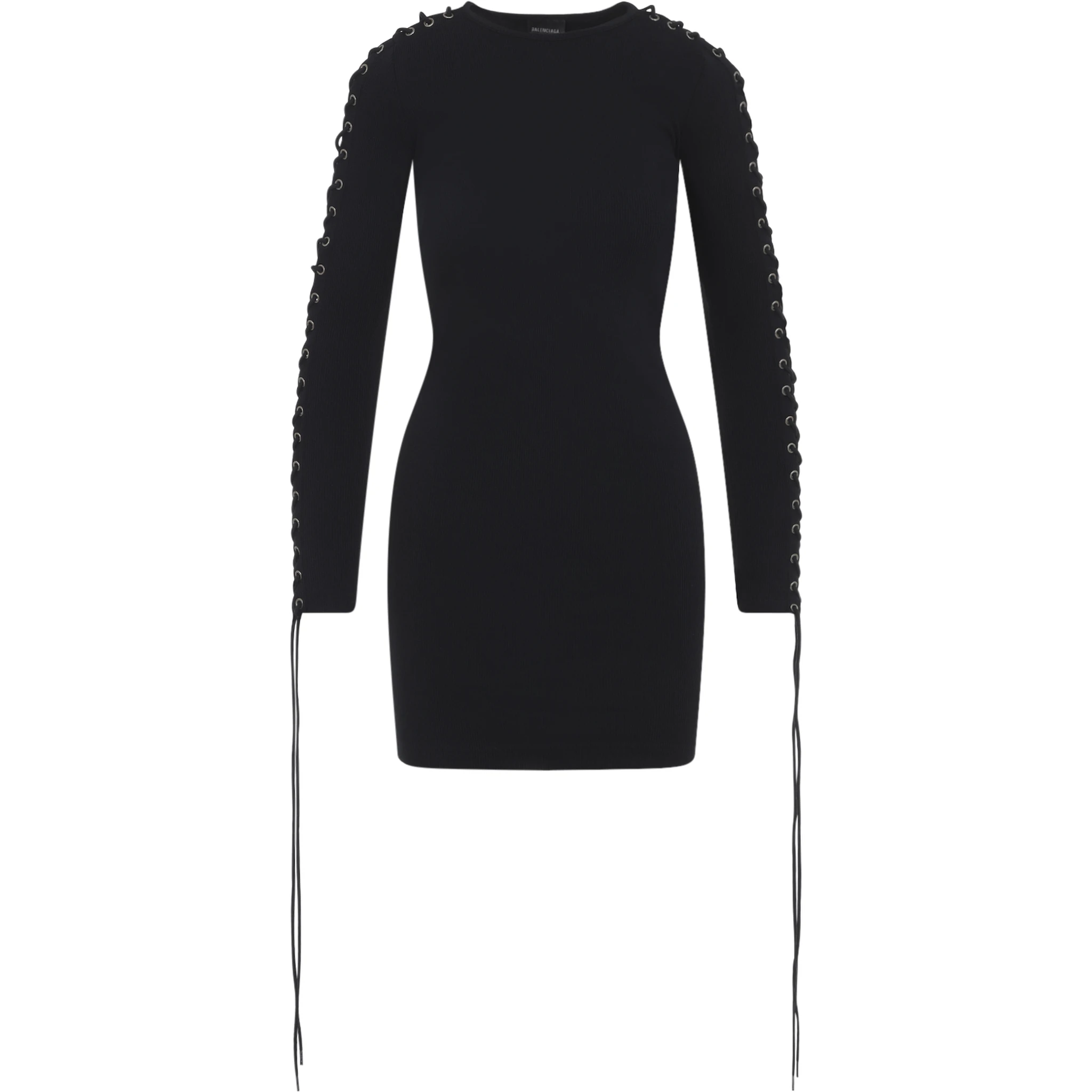 Balenciaga Lace-Up Mini Dress