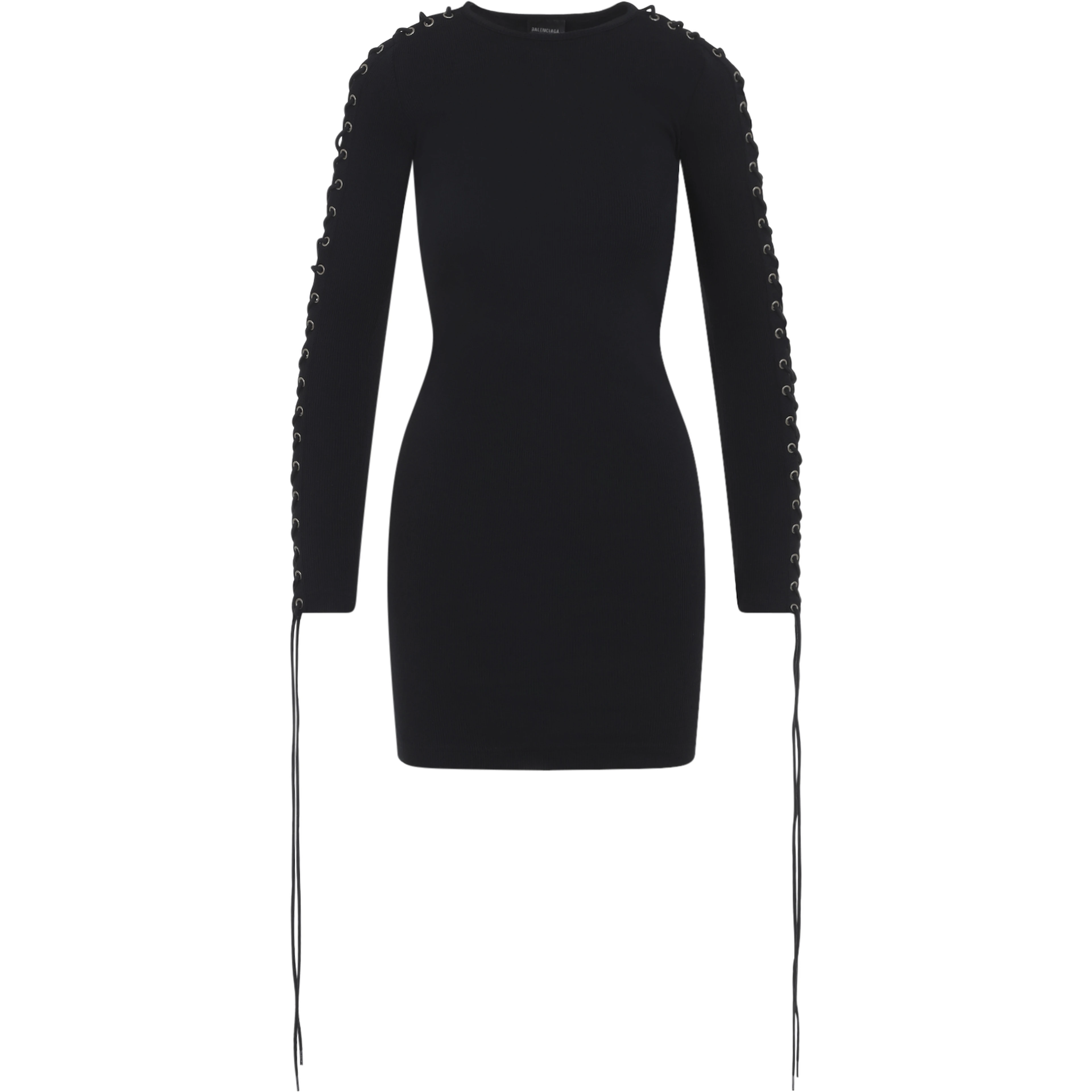 Balenciaga Lace-Up Mini Dress