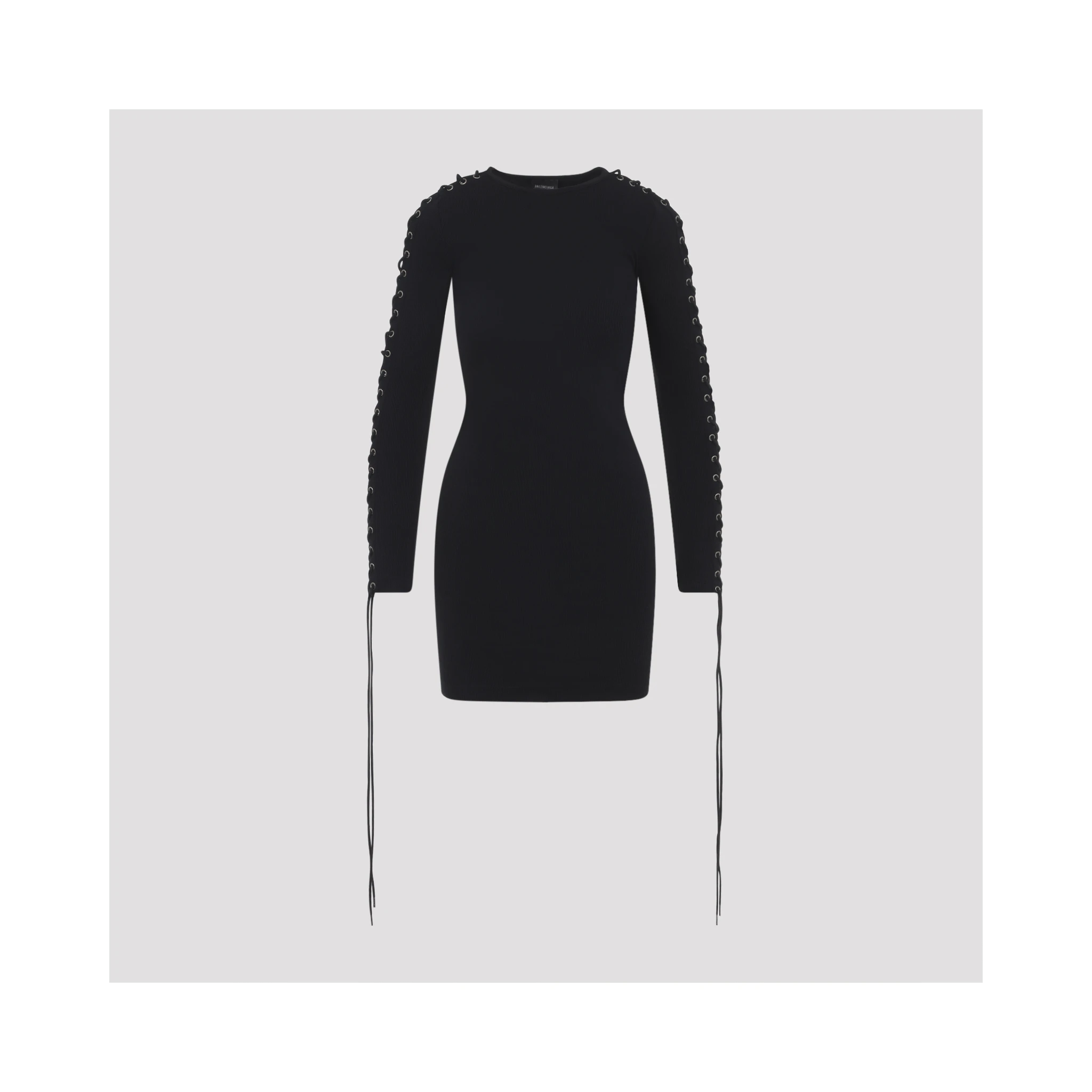 Balenciaga Lace-Up Mini Dress