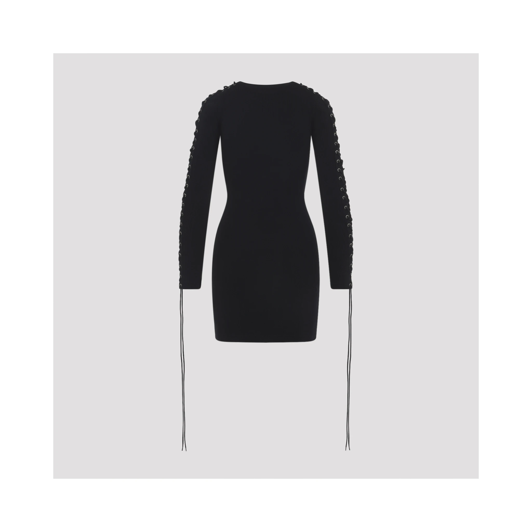 Balenciaga Lace-Up Mini Dress