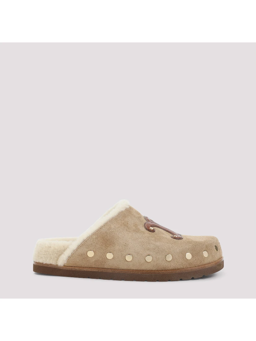 Celine Triomphe Wedge 15mm Mules