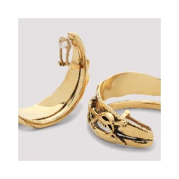 Saint Laurent Creole Charm Cassandre Earrings