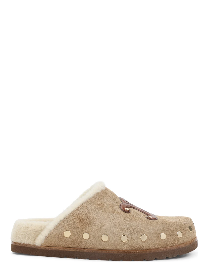 Celine Triomphe Wedge 15mm Mules