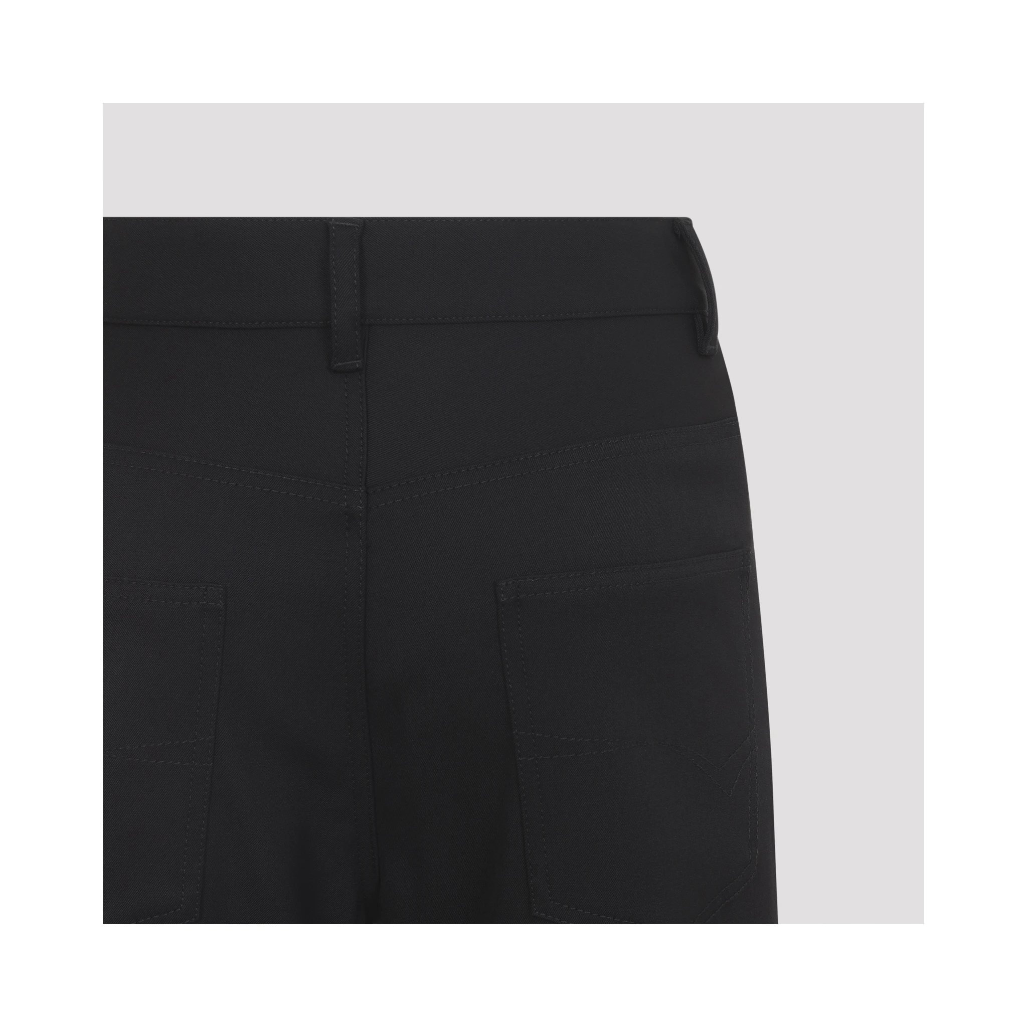Balenciaga Straight Wool Pants