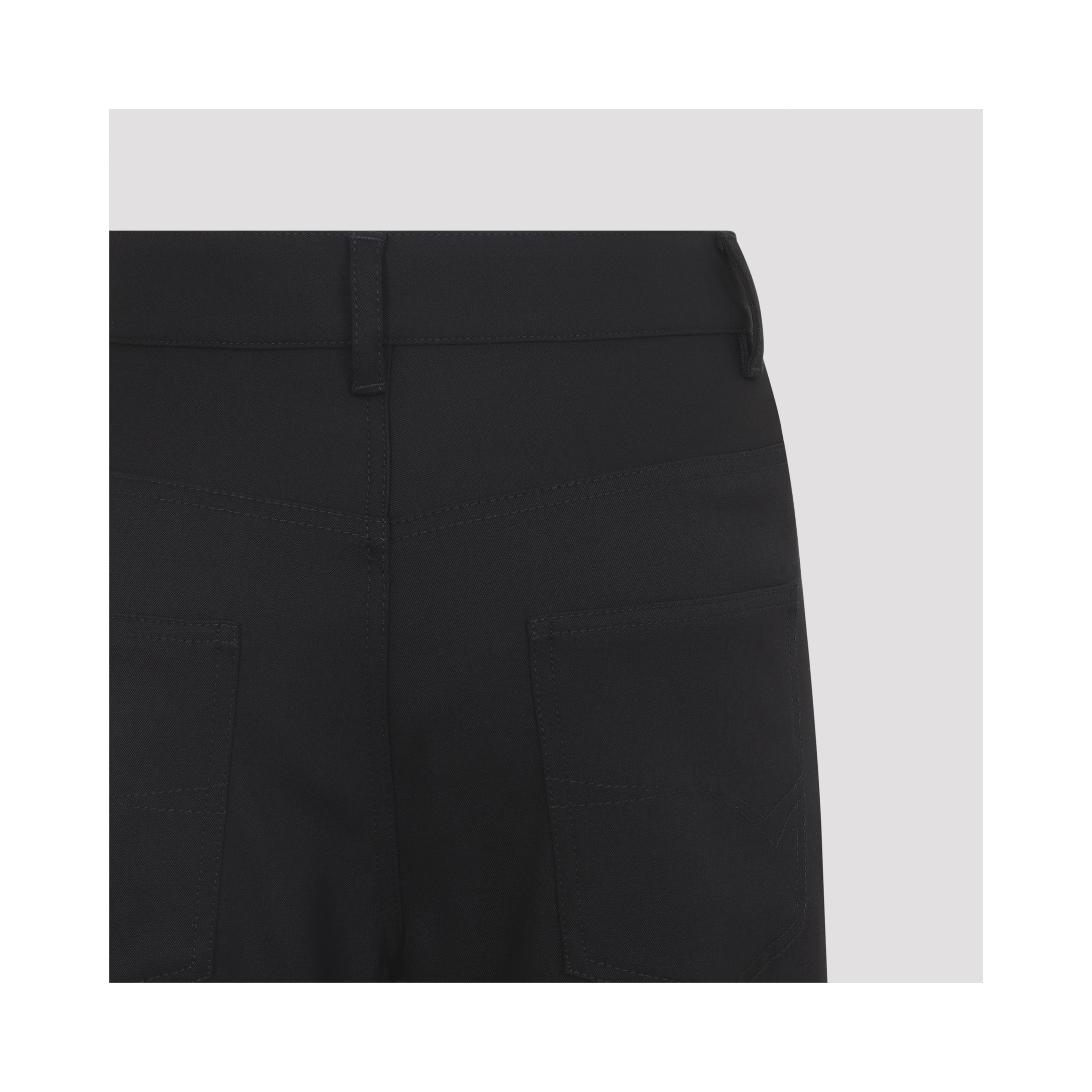 Balenciaga Straight Wool Pants