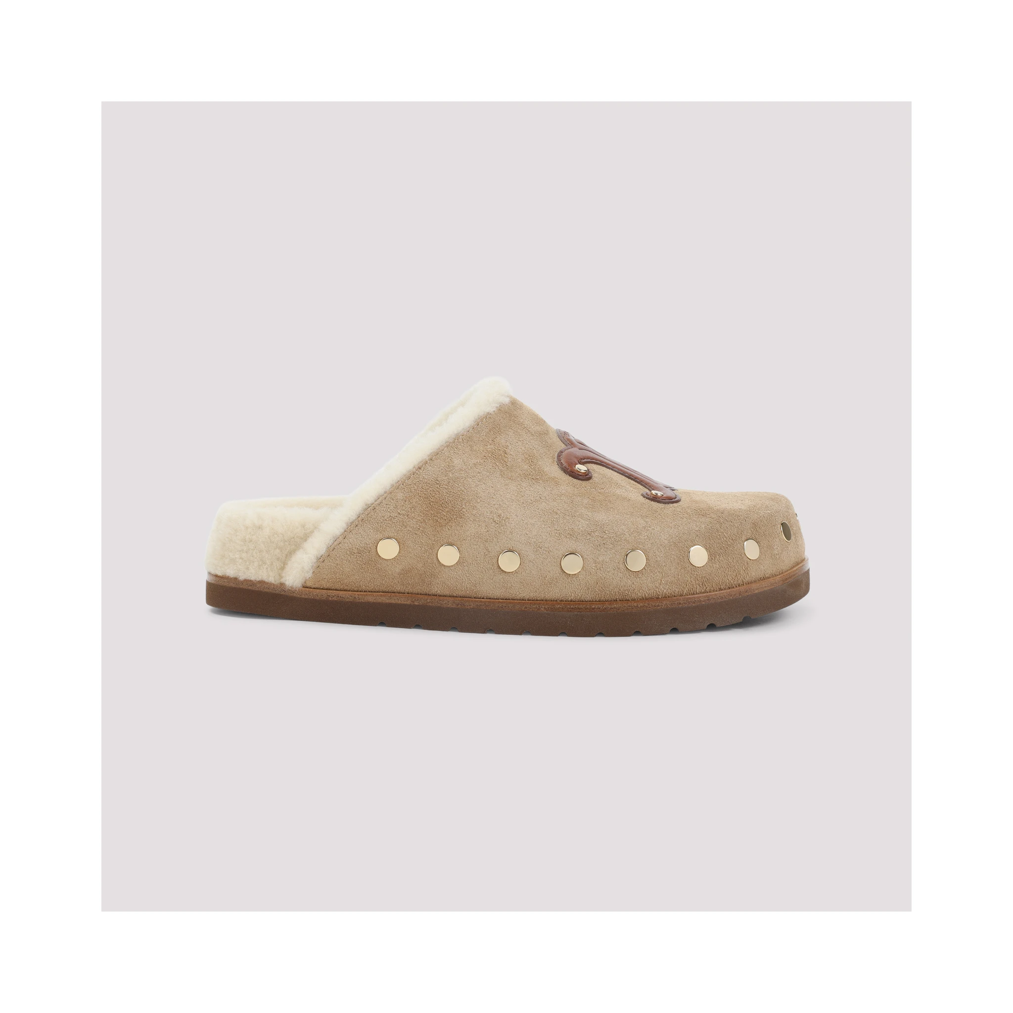 Celine Triomphe Wedge 15mm Mules