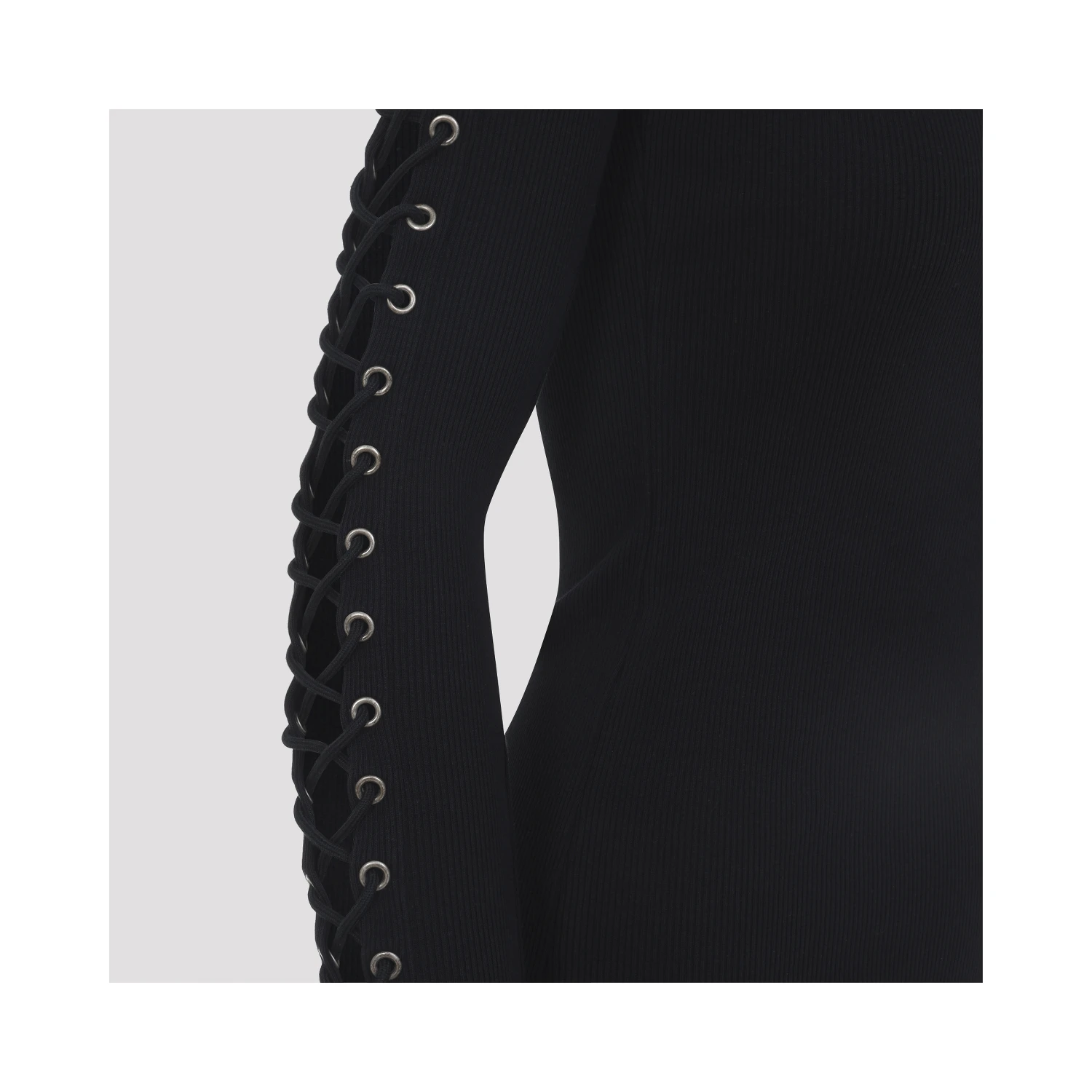 Balenciaga Lace-Up Mini Dress