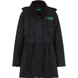 Barbour x Ganni Peplum Wax Jacket