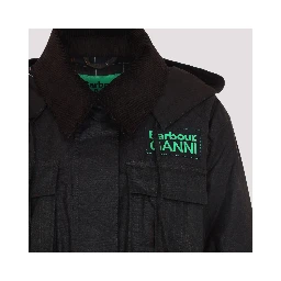 Barbour x Ganni Peplum Wax Jacket