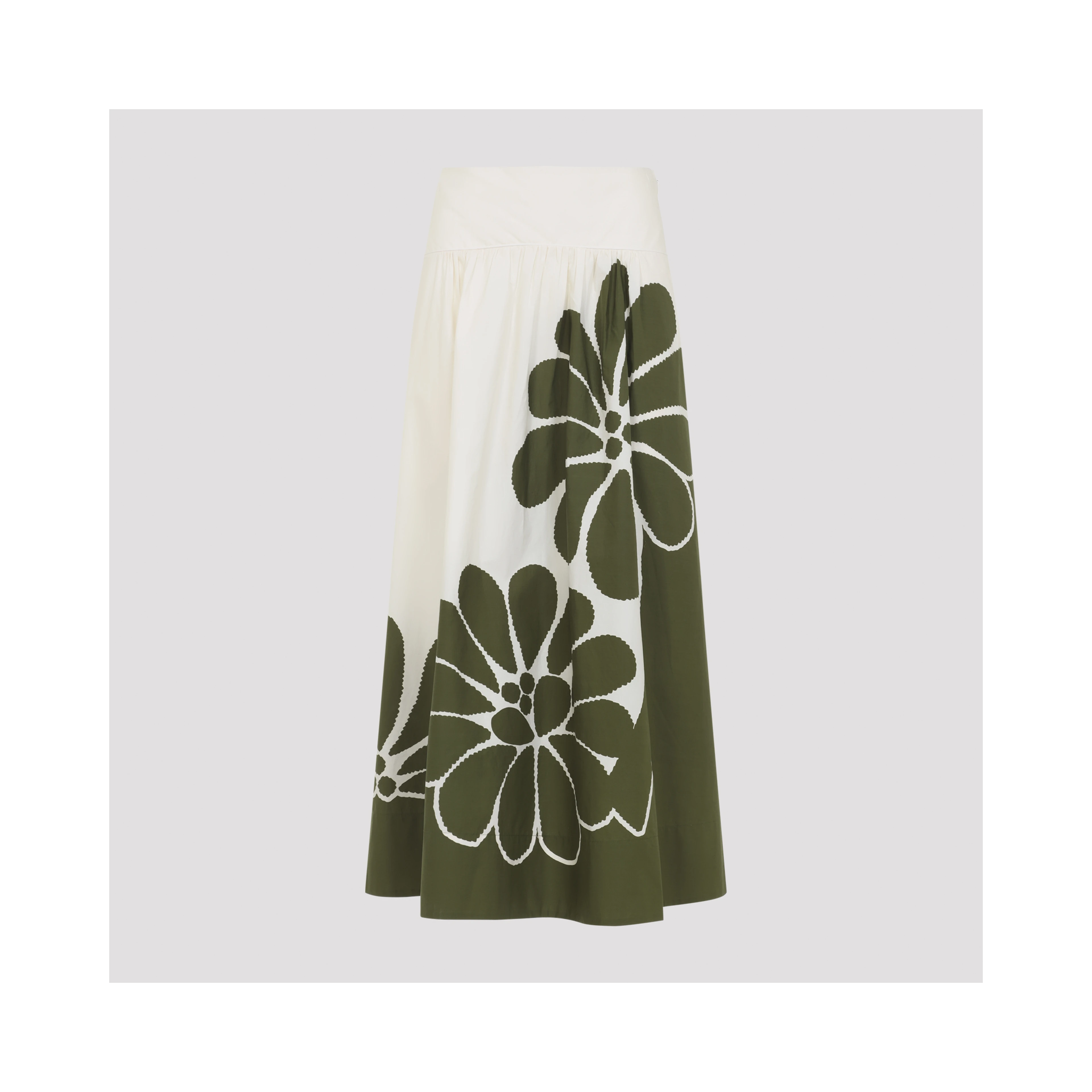 Farm Bio Palermo Green Midi Skirt