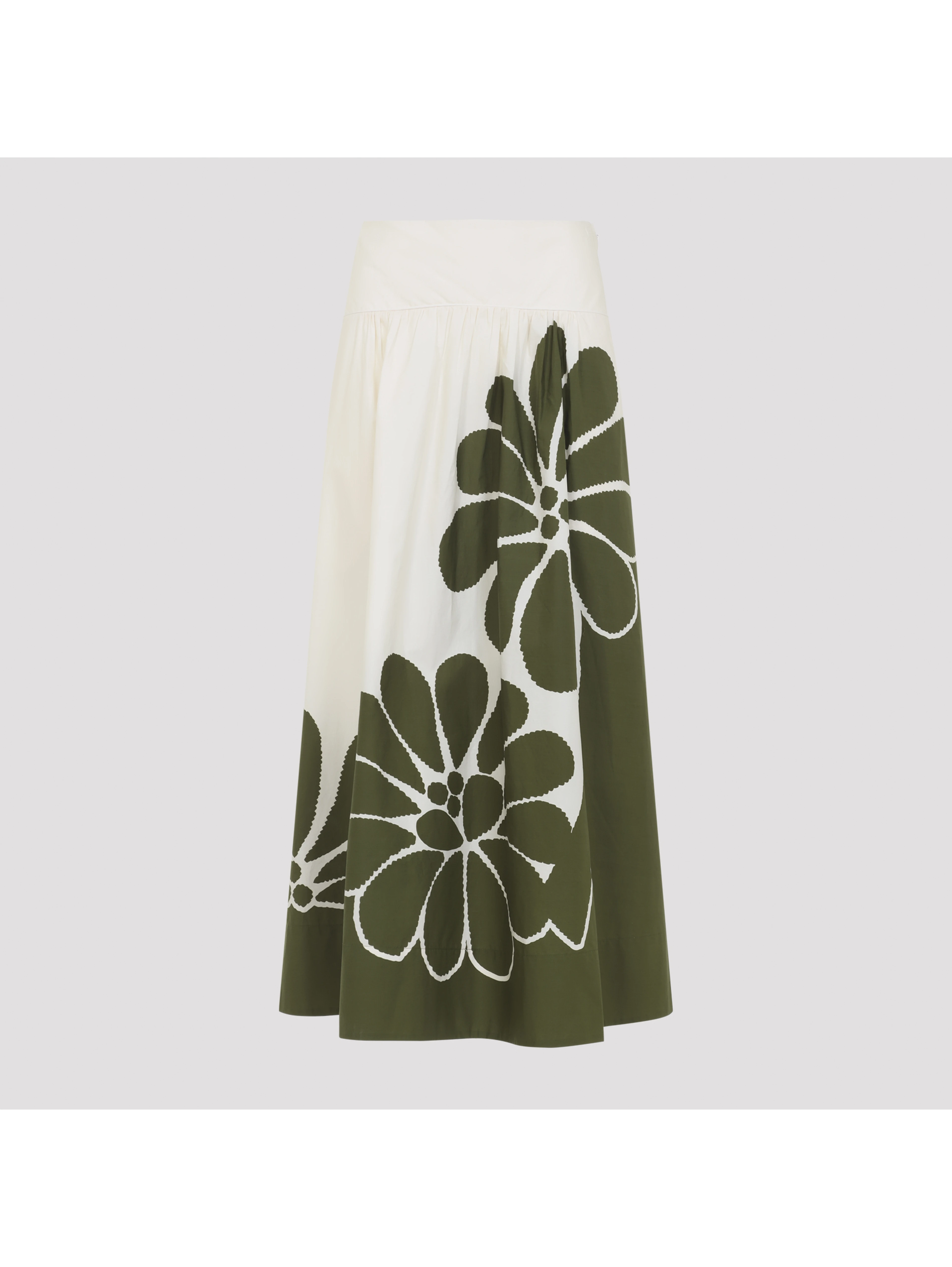 Farm Bio Palermo Green Midi Skirt