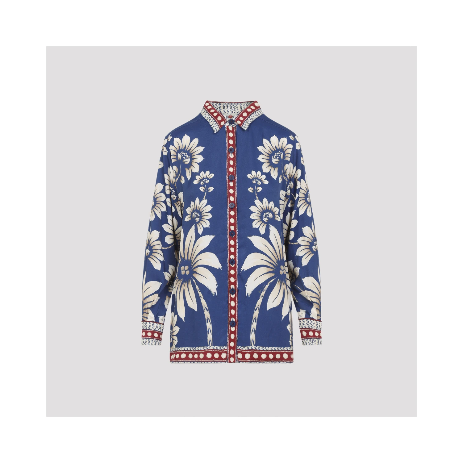 Farm Rio Luna Blue Shirt