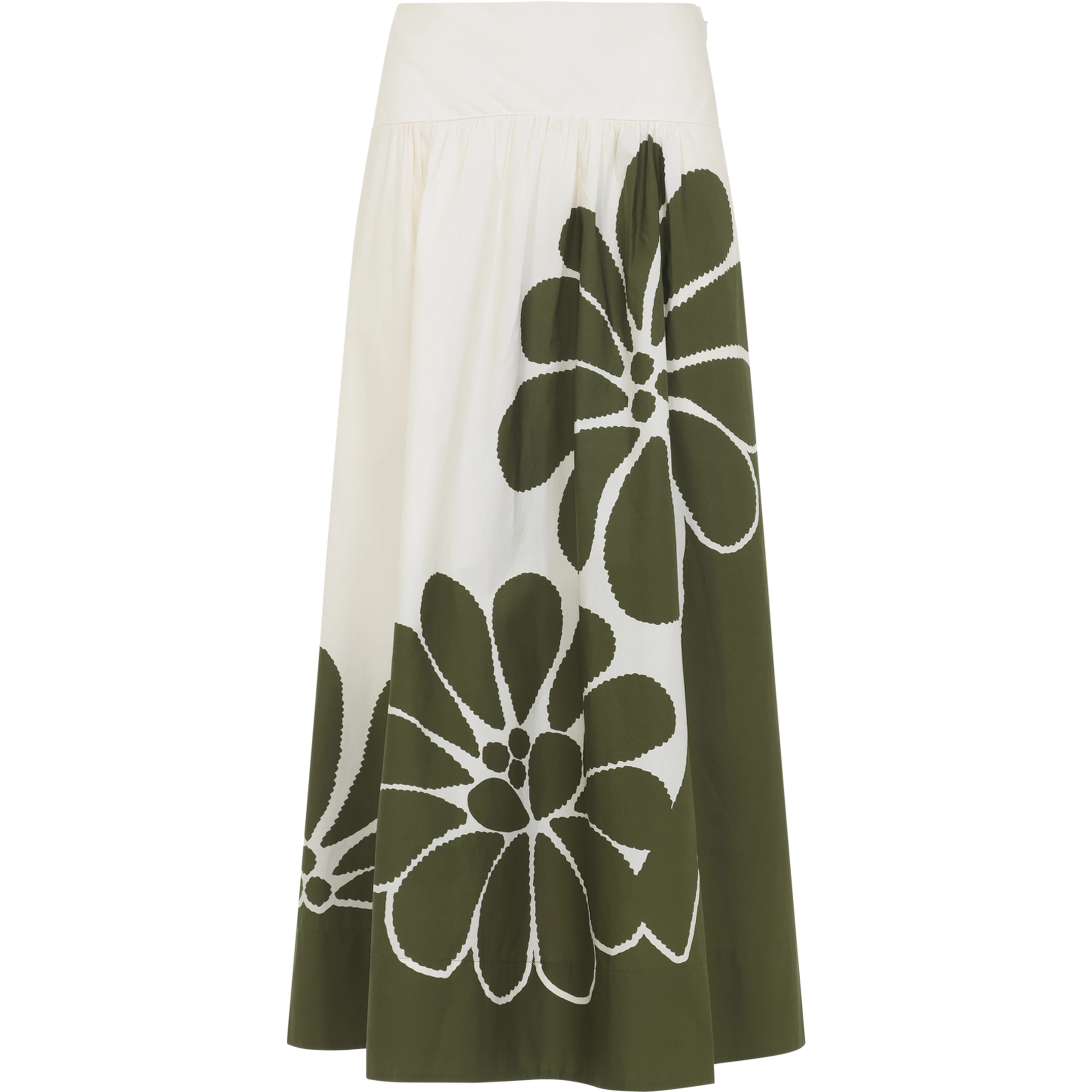 Farm Bio Palermo Green Midi Skirt