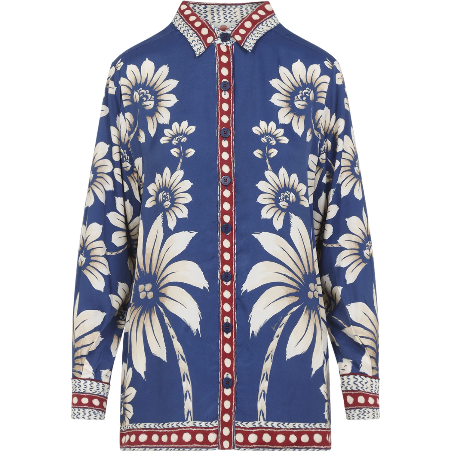 Farm Rio Luna Blue Shirt